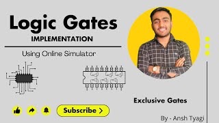 Exclusive Logic Gate X-OR & X-NOR Using Online Simulators|| #LogicGates#DigitalElectronics#class12