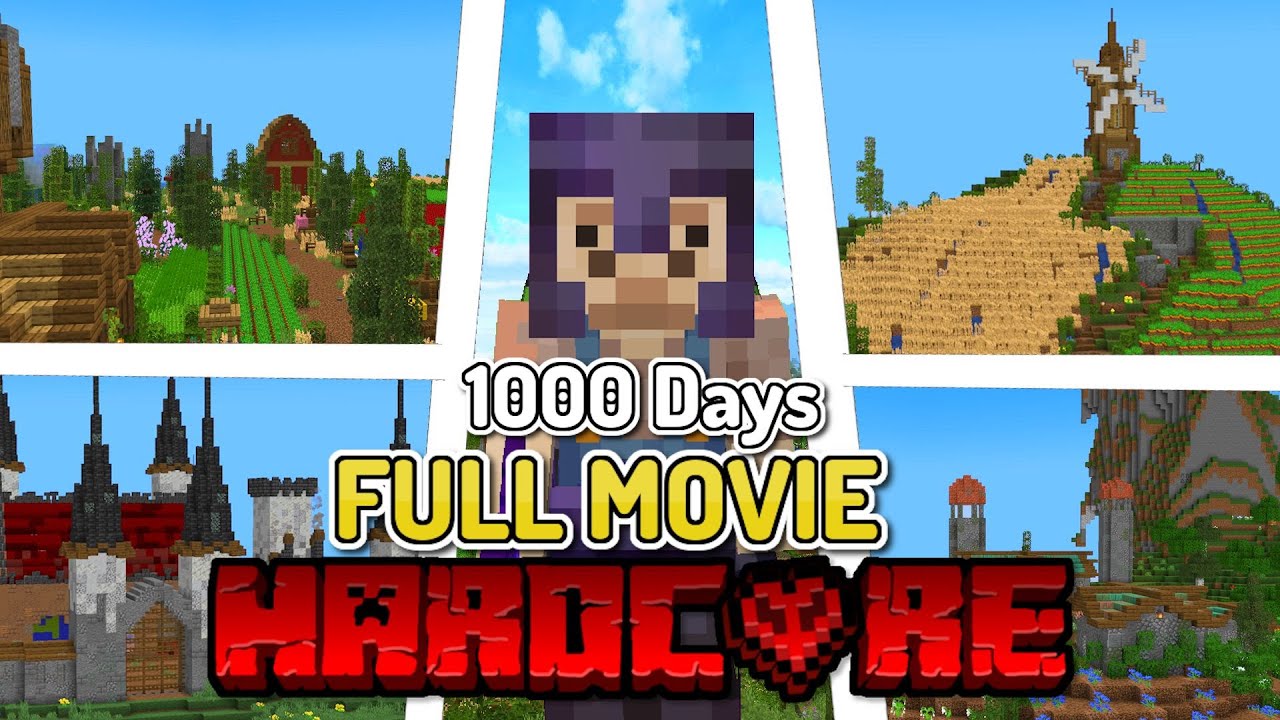 I Survived 1,000 Days WITHOUT TOTEMS in Minecraft Hardcore Survival [MOVIE]
