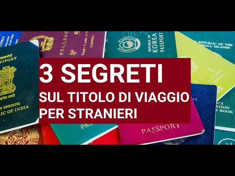 Video: È Possibile Rilasciare Un Passaporto Internazionale Vecchio Stile Nel 2014?