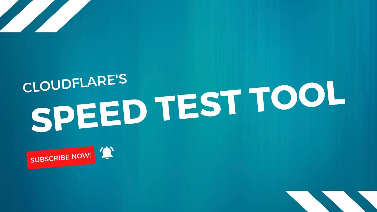 Cloudflare speed test check your internet speed youtube