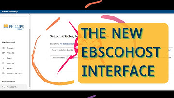 Get to Know the New EBSCOhost Interface