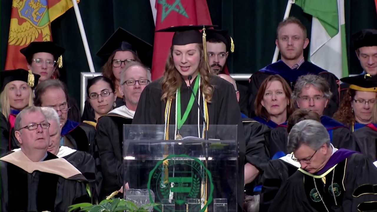 Undergraduate Student Speaker St. Norbert College Commencement 2017