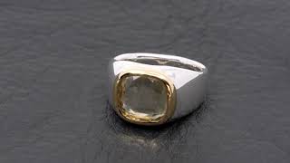 Gold Bezel Citrine