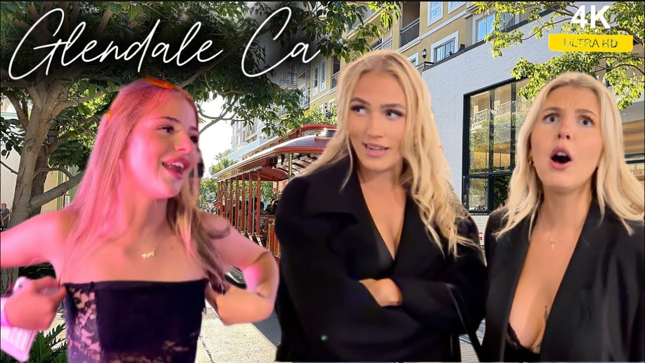 Downtown Glendale,California Walking Tour - 4K 60fps