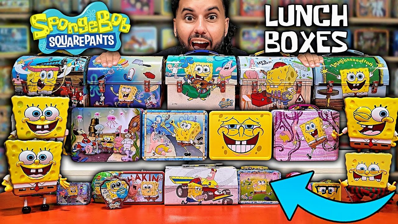 I BOUGHT OVER 25 YEARS OF VINTAGE SPONGEBOB LUNCHBOXES!!