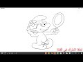 رسم سنفور بطريقة سهلة وجميلة طريقة رسم سنفور مغرور جميل بطريقة سهلة 