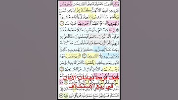 كيف نربط نهايات الآيات في ربع الاستخلاف. #الصلاة #القران #قرآن_كريم