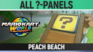 Mario Kart World - Peach Beach - All ?-Panels All Question Mark Panels
