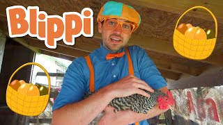 Blippi Visits a Farm and Finds Animals | Animals for Kids | Educational Videos For Children