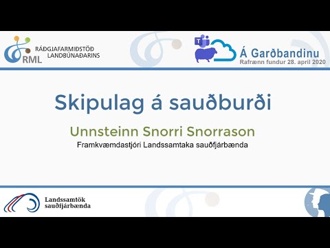 2 - Skipulag á sauðburði - Á garðbandinu