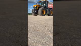 JCB Fastrac hauling at full speed 🚜💨 #tractor #jcb #farmlife