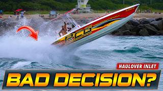 BOATS CHOSE THE WRONG DAY TO CHALLENGE HAULOVER INLET | HAULOVER BOATS | WAVY BOATS