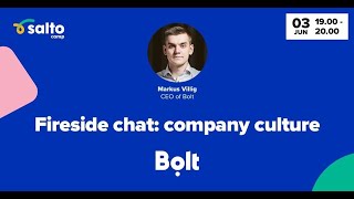 Firechat with Bolt CEO & Founder Markus Villig - Company culture + funding time of crisis!