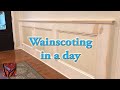 How to build upscale wainscoting