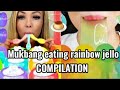 Mukbang consuming jello overload