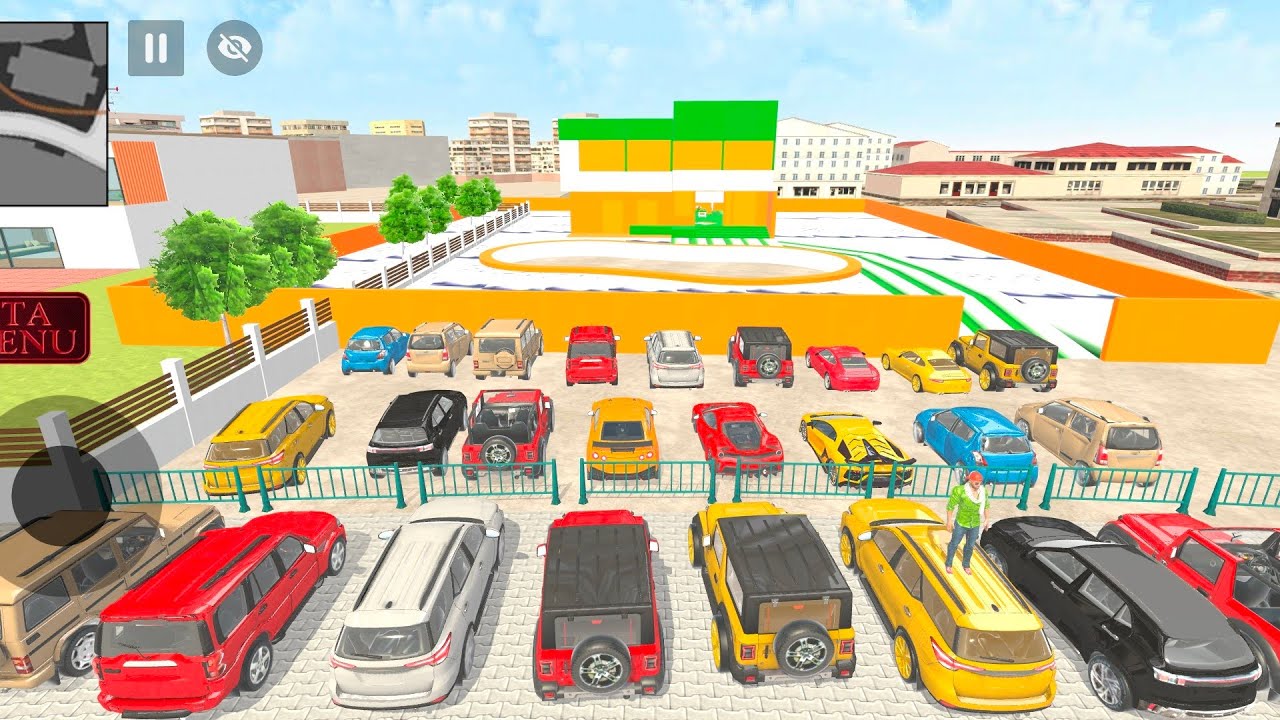 Jack parked the cars at Franklin's house Indian Theft Auto simulator game