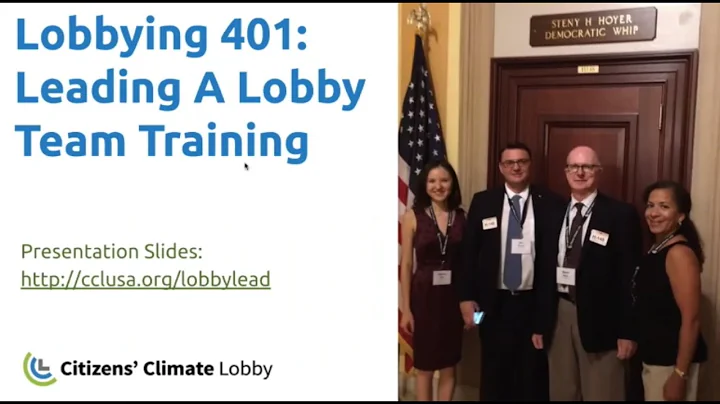 CCL Lobby Training 401: Leading A Lobby Team