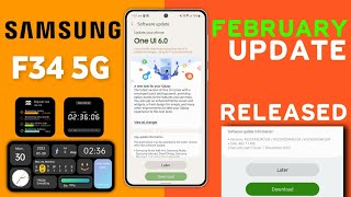 Samsung F34 5G : February 2024 Update Released |What's New Features | New Software Update F34