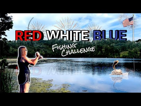 July 4th Themed Baits Only! (Red, White, and Blue Fishing Challenge)