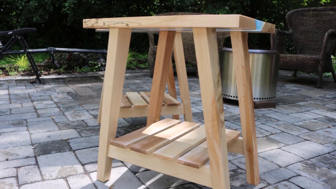 Epoxy  River  end tables part 1 of 2