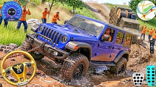 4x4 Offroad Jeep Driving Game 2025 - Uphill Jeep Simulator! Game Jeep Realistic 3D Android Gameplay screenshot 1