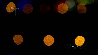 Yellow Runway Guard Lights at Airport Flashing Bokeh View