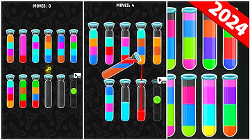 Color Water Sort 3D Gameplay 26 , New Android Games  ios Walkthrough Simulator Think Brain Puzzle