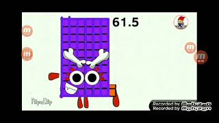 numberblocks Band halves 0.5 to 825.5