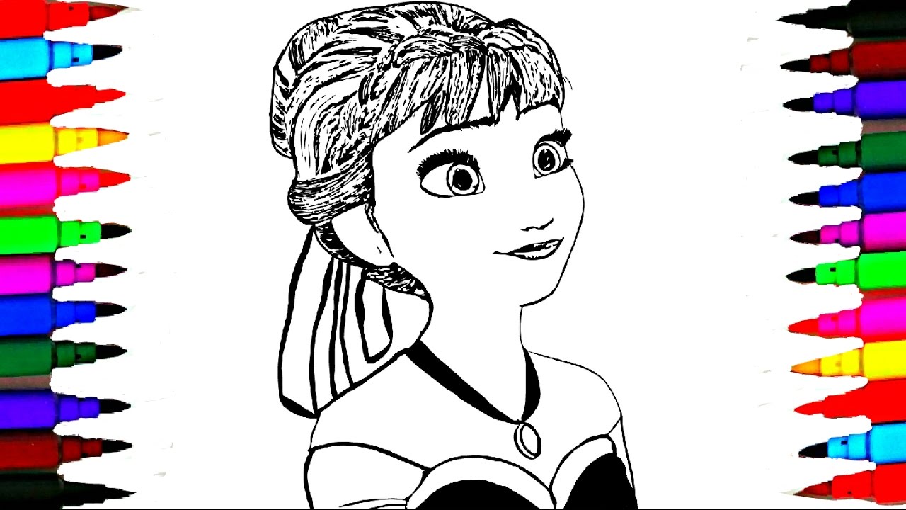 Coloring Pages Disney Frozen Fever Anna Elsa l Drawing ...