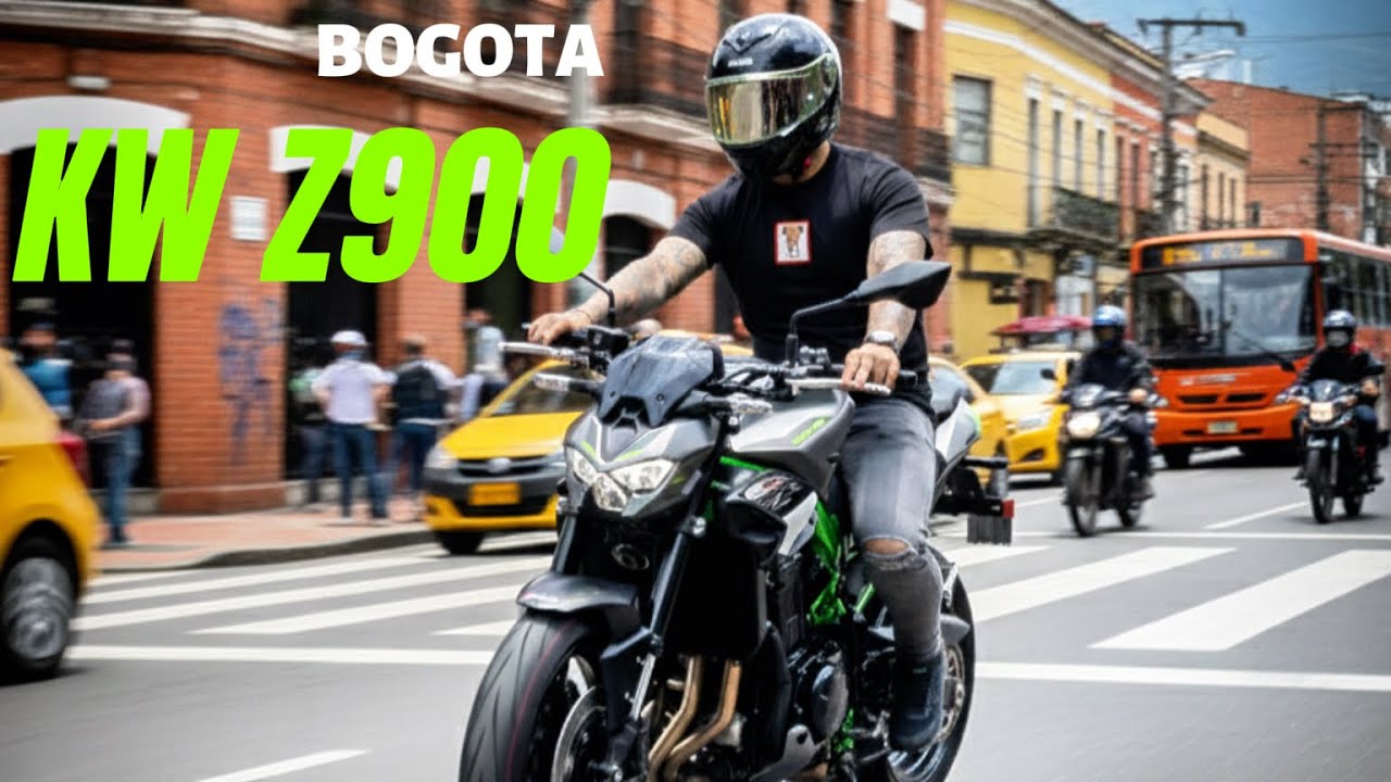 KAWASAKI Z900😮‍💨🔥🈯️ ANDANDO EN LAS CALLE DE BOGOTA 🌇