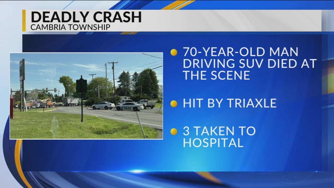 70yearold man killed in Cambria County car accident YouTube
