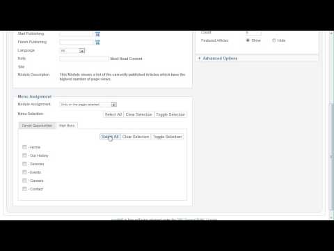 Joomla Extensions Module Manager Most Read