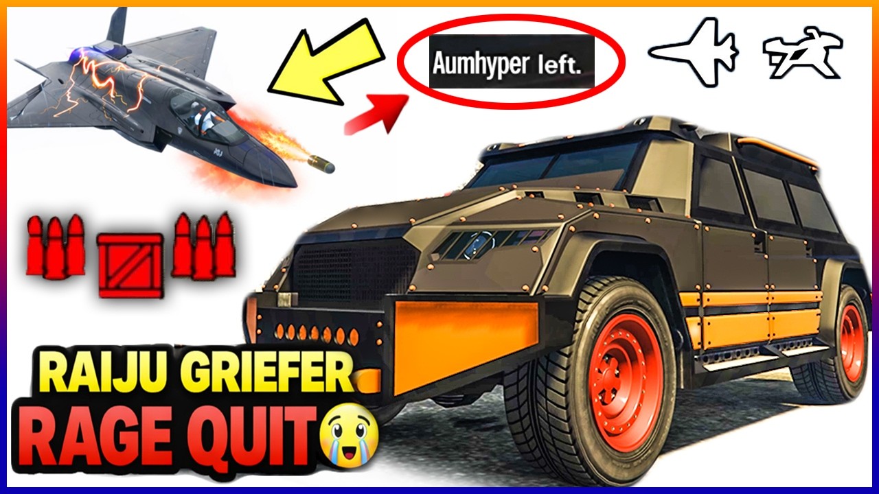 Raiju Griefer Destroyed Cargo… I Fought Back & He Rage Quit 😳 | GTA 5 Online