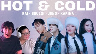 KAI, SEULGI, JENO, KARINA 'Hot & Cold (온도차)' Stage Video | Reaction