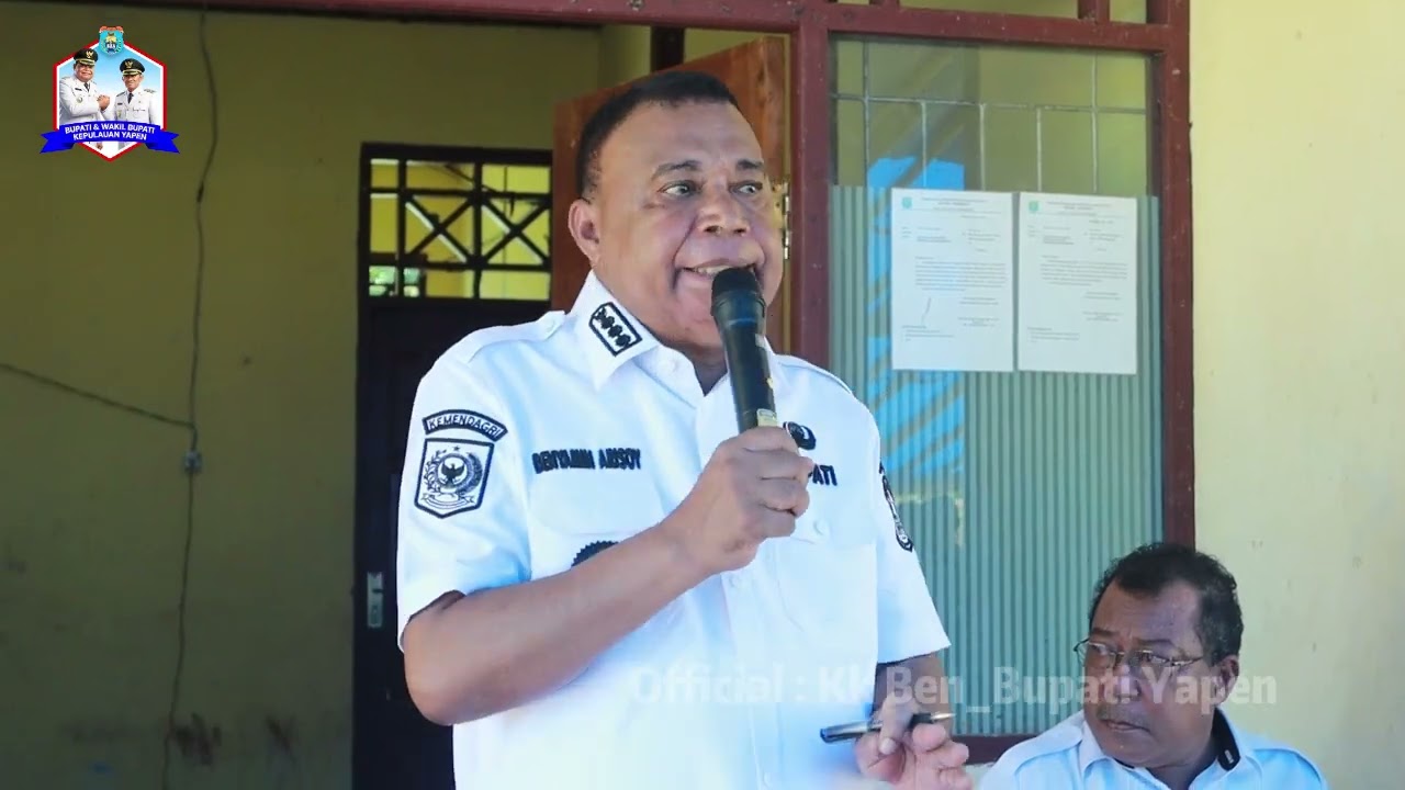 Kunker Bupati Yapen Benyamin Arisoy dan Ketua DPRK Yapen Ebzon Sembai Di Distrik Raimbawi 