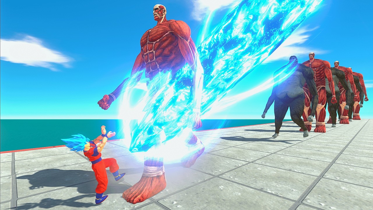 Супергерои против 10 уровней Колоссального Титана и Звероподобного Титана — Полное сравнение разм...