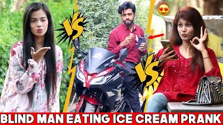 Blind Man Eating Ice Cream Prank With Twist ||AJ-Ahsan ||