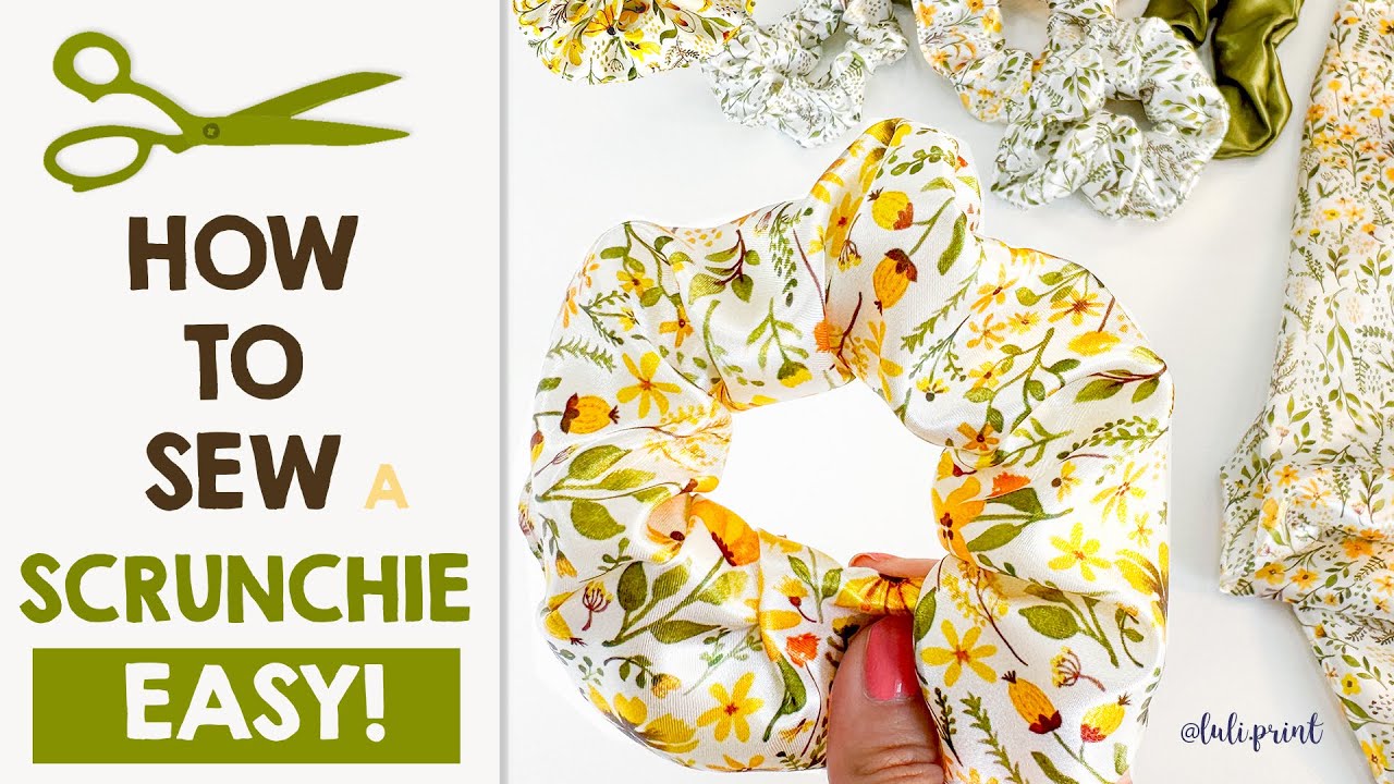 How to make/Sew a SCRUNCHIE the Easy way! Sewing Tutorial | Make 21 ...