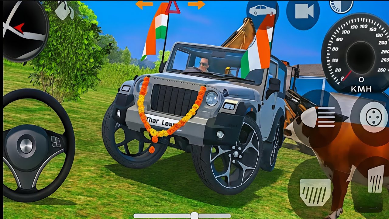 Modified Mahindra Thar Car Games: Indian Cars (Gadi Wala Game) - Car Gam