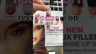 NEW!! @Hudabeauty FAUX FILLER LIP GLOSS!! 1ST IMPRESSION REVIEW + DEMO!