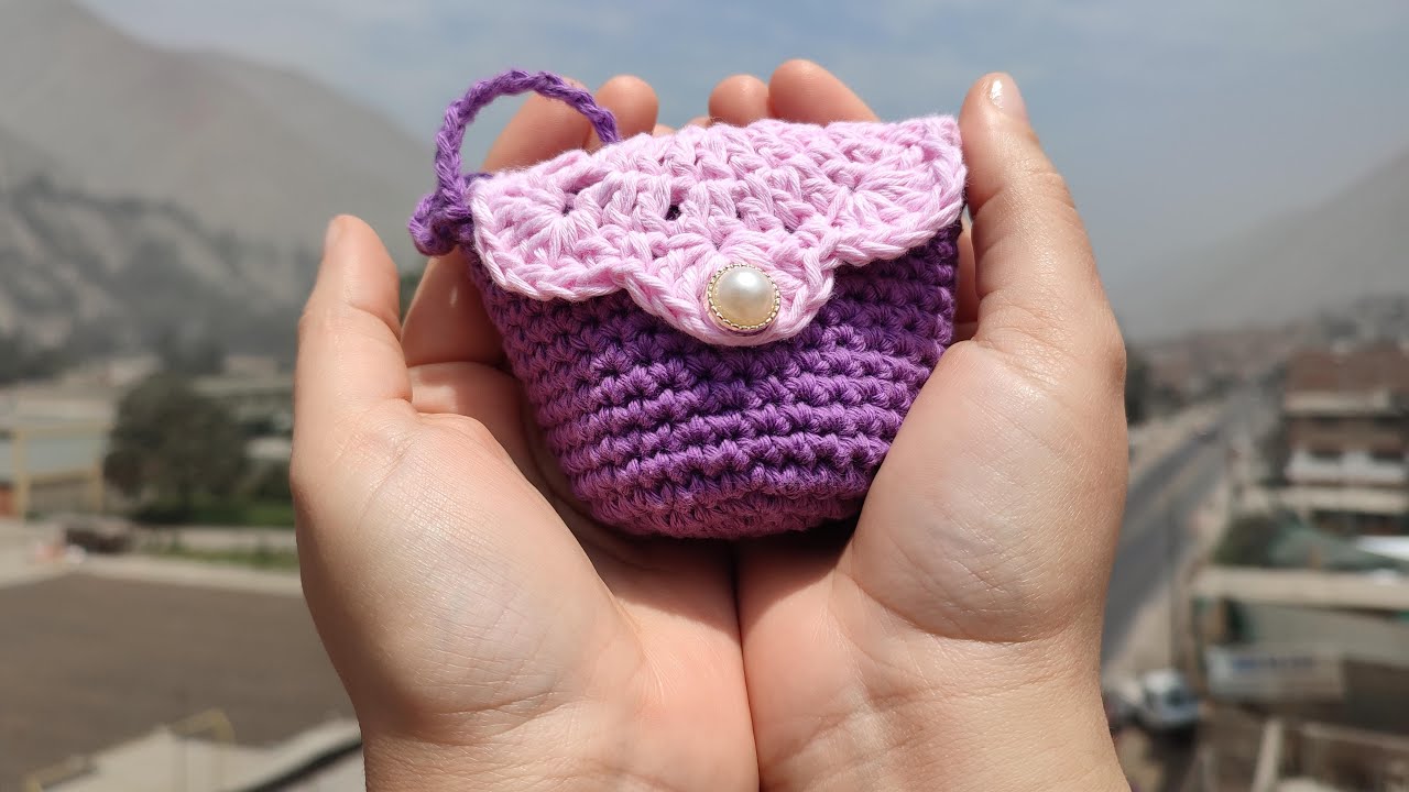 Monedero a Crochet Muy Fácil y Bonito | Lanitas Colores - YouTube