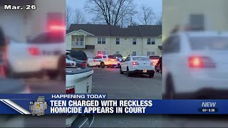 St. Joe County teen charged with reckless homicide appears in court