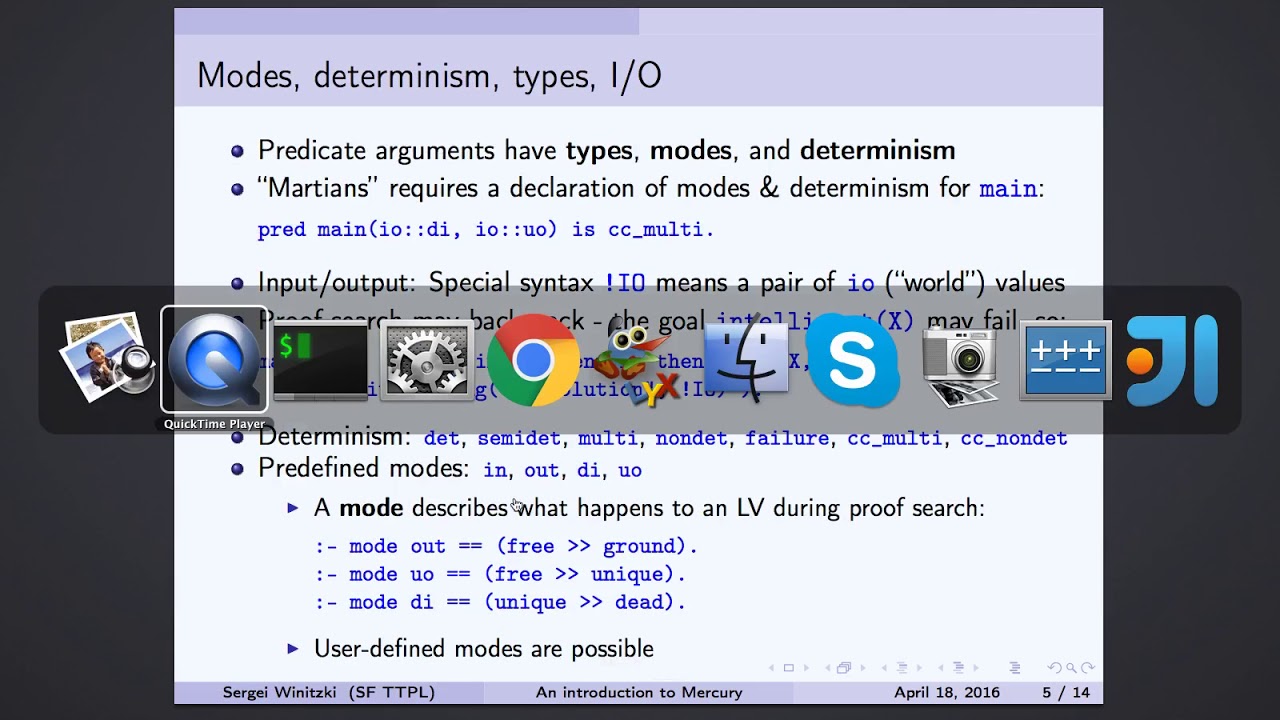 Functional and logic programming in Mercury - YouTube