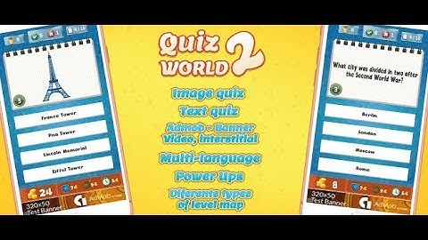 Quiz World 2 | Best Brain Training Game | Unity Source Code for Sale | sellmyapp.com