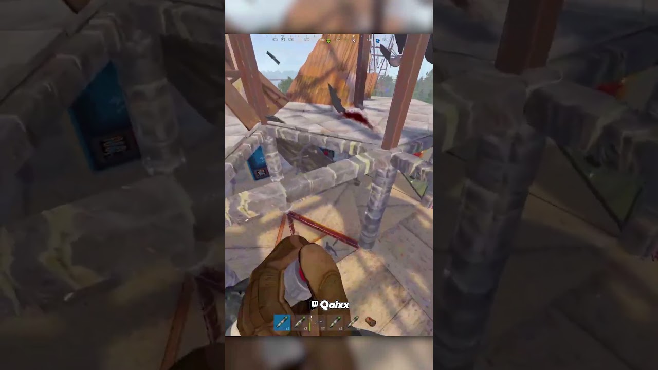 I Used Their MLRS Rockets on their Base #rust #shorts #qaixx #qaixx