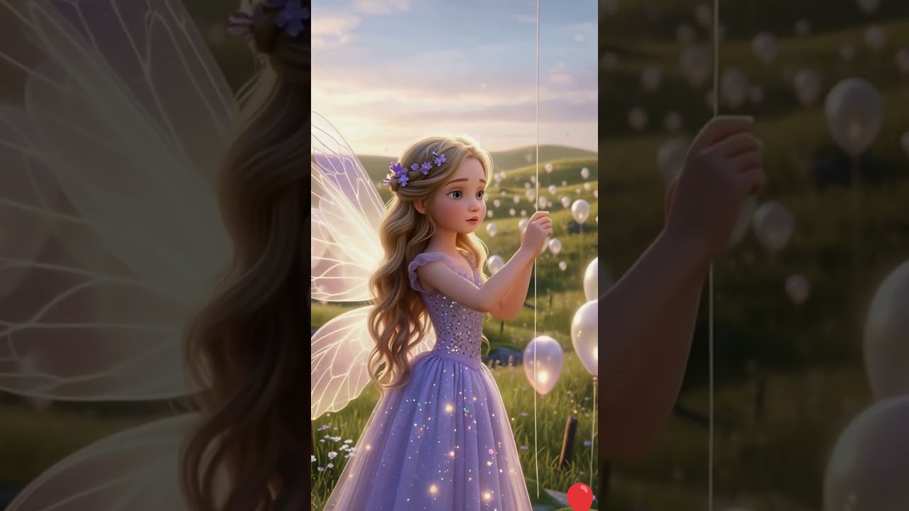 The Balloon Keeper of the Hidden Meadow | A Magical Fairytale Story #fairytale #shorts