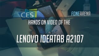 Lenovo IdeaTab A2107 Hands On