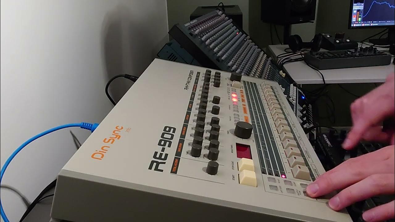 Din Sync RE909 Quick Demo YouTube