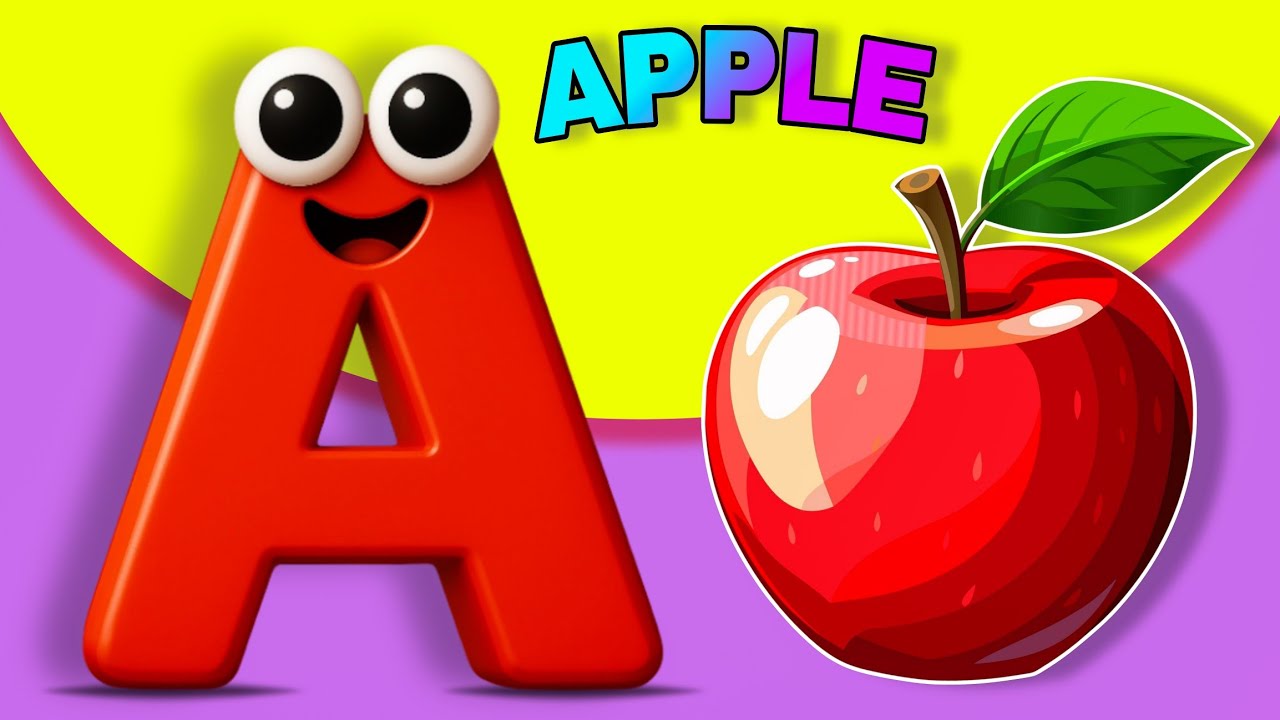 Learn The ABC Phonic Song with APPLE as Your First Lesson-ABC Songs ...
