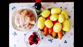 Рецепт - Картофель с курицей "Грациозная простота в казане"!